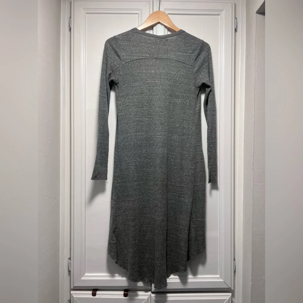 Free People Beach Long Sleeve Open Front Long Cardigan Pockets Size Small Duster